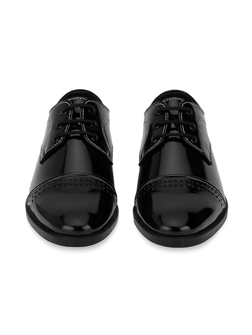 men solid lace up derby shoes - 22624745 -  Standard Image - 4