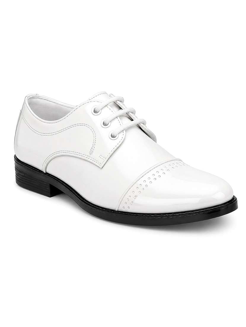 men solid lace up derby shoes - 22624747 -  Standard Image - 1