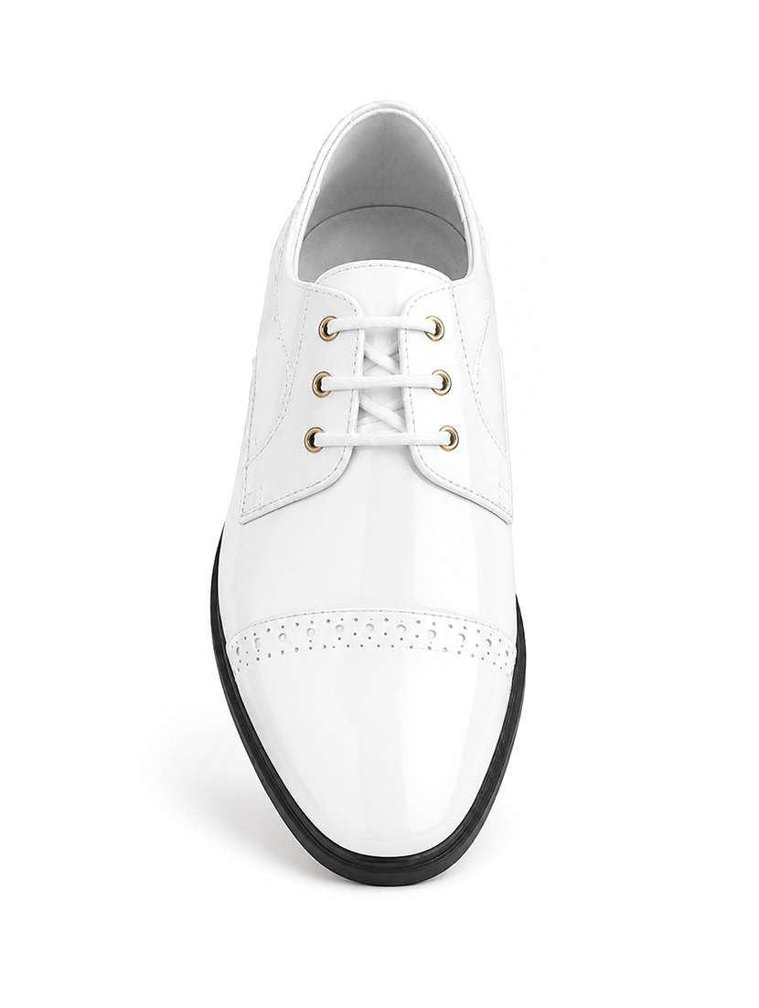 men solid lace up derby shoes - 22624747 -  Standard Image - 4