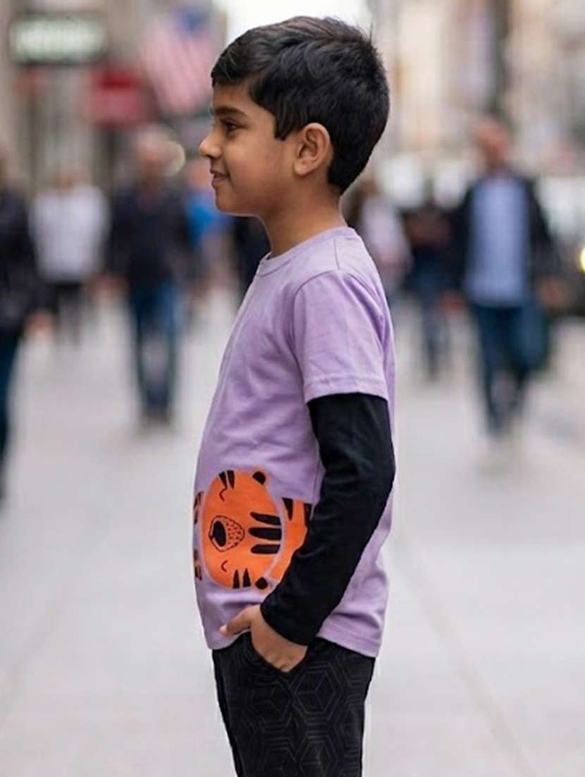 Boys Printed Short Sleeves Regular Fit T-shirt - 22624863 -  Standard Image - 1