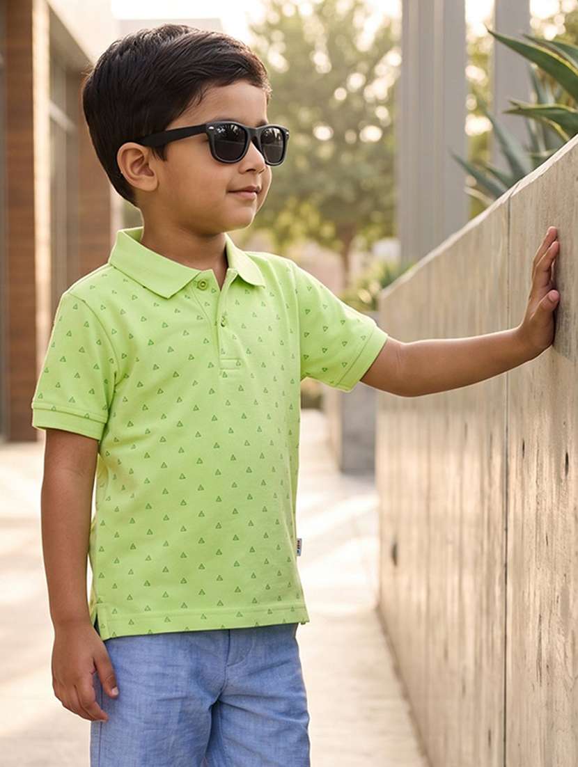 boys printed short sleeves polo t-shirt - 22624872 -  Standard Image - 1