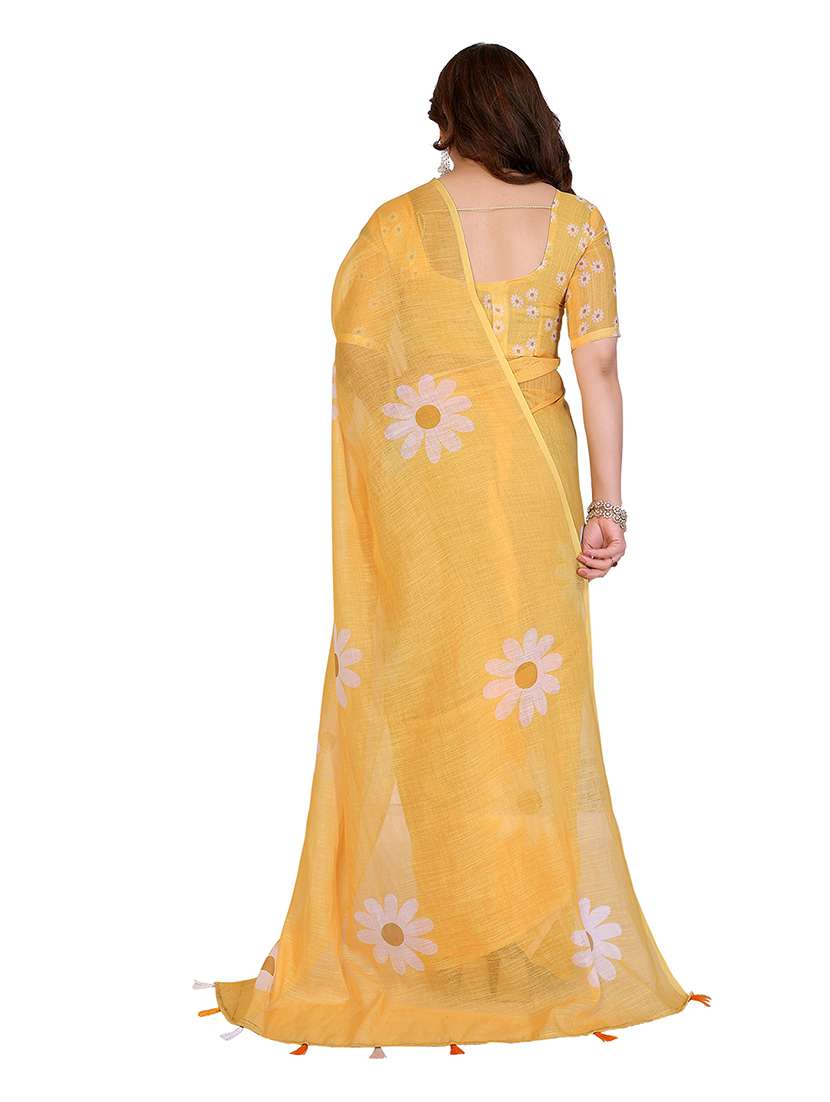 women pack of 2 printed combo saree with blouse - 22624945 -  Standard Image - 1