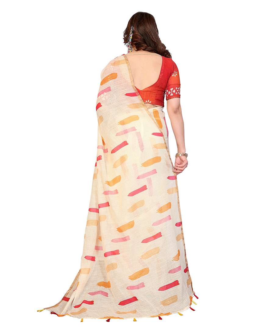 Women Pack Of 2 Printed Combo Saree With Blouse - 22625251 -  Standard Image - 1
