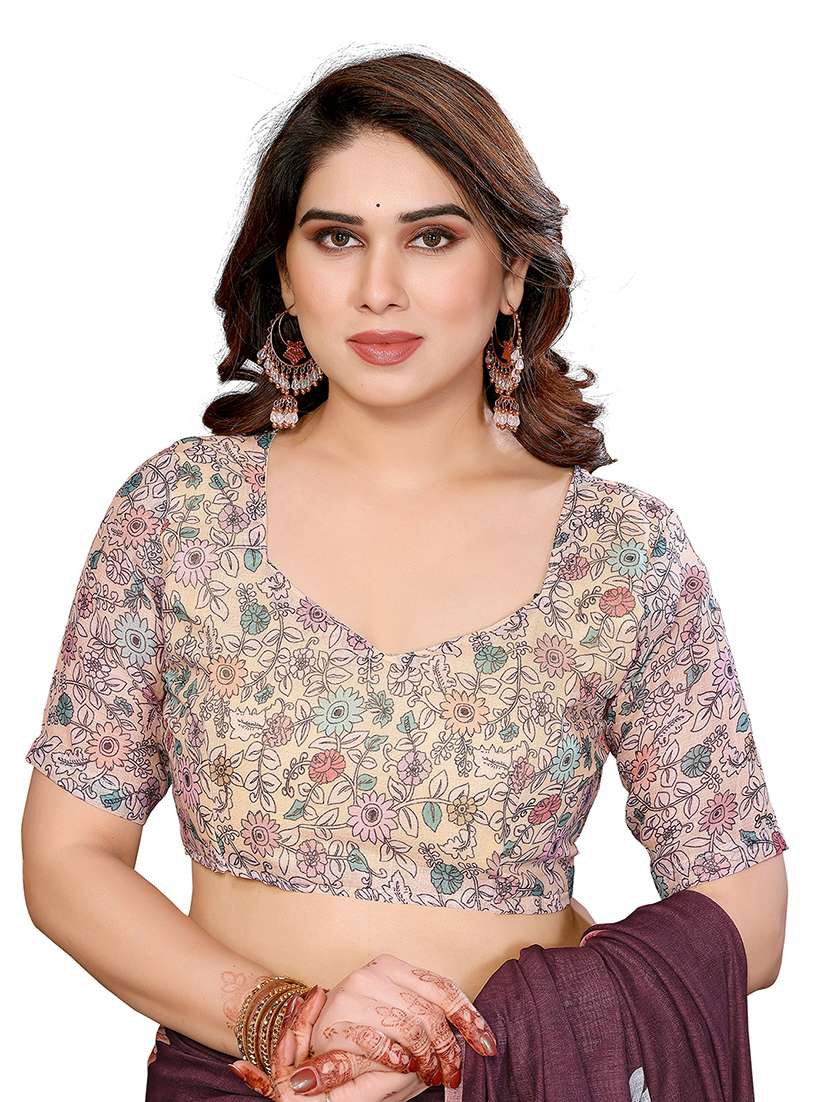 Women Pack Of 2 Printed Combo Saree With Blouse - 22625251 -  Standard Image - 4
