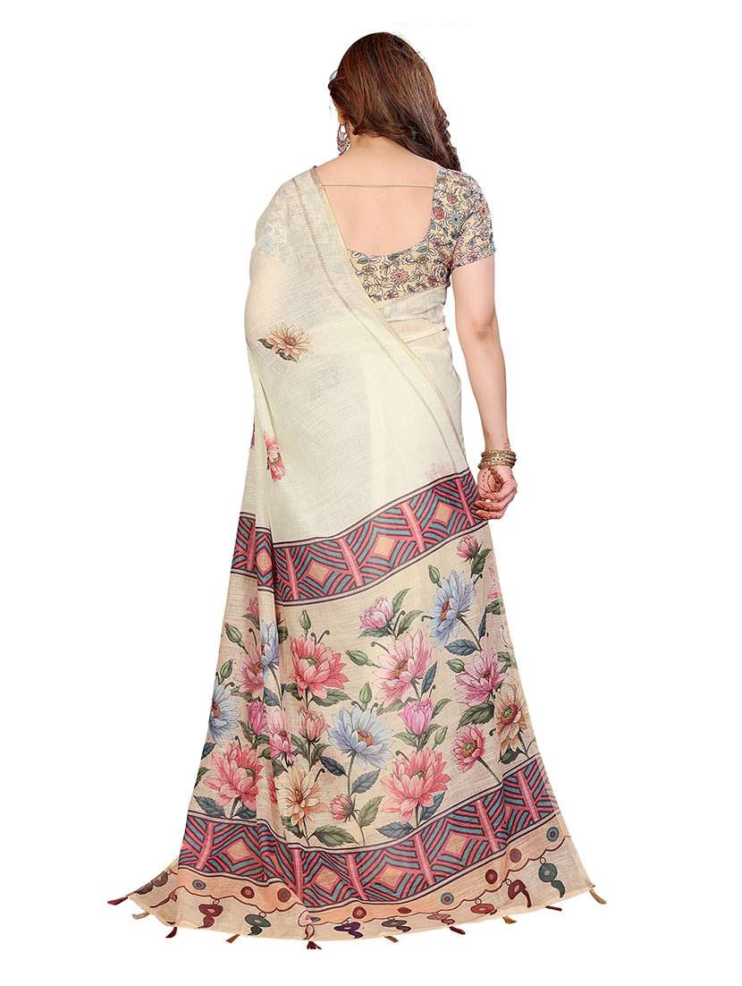 women pack of 2 printed combo saree with blouse - 22625279 -  Standard Image - 1