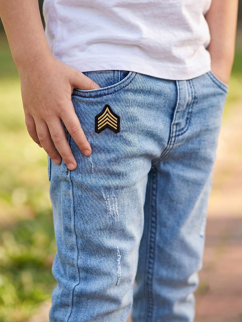 boys distressed mid rise slim fit jeans - 22625663 -  Standard Image - 1