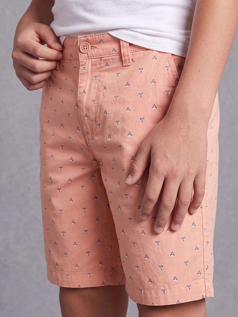 Boys Printed Mid Rise Regular Fit Shorts - 22625675 -  Standard Image - 1