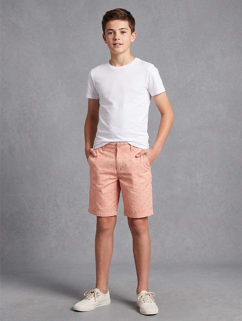 Boys Printed Mid Rise Regular Fit Shorts - 22625675 -  Standard Image - 4