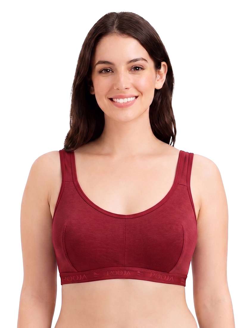 women pack of 3 solid full coverage sports bra - 22625717 -  Standard Image - 1