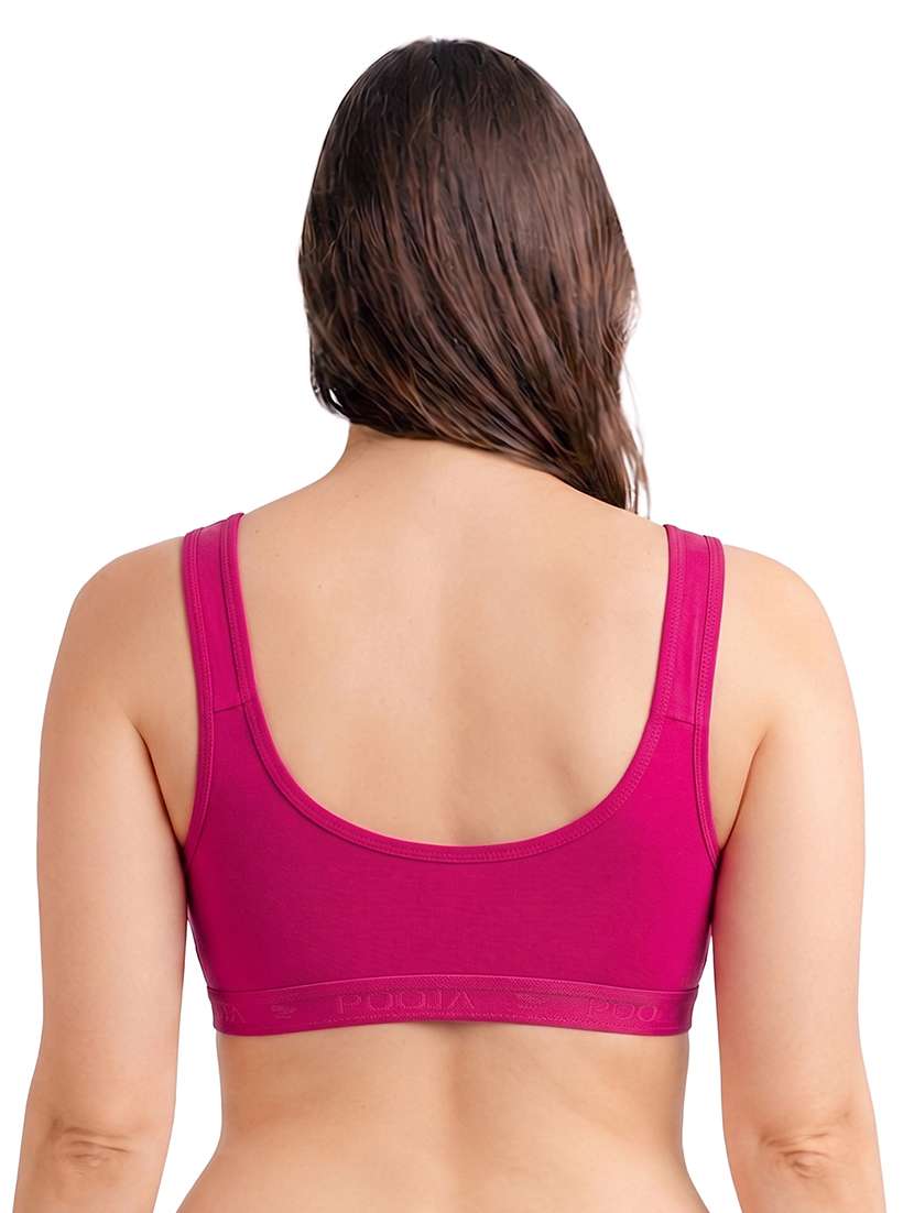 women pack of 3 solid full coverage sports bra - 22625717 -  Standard Image - 4