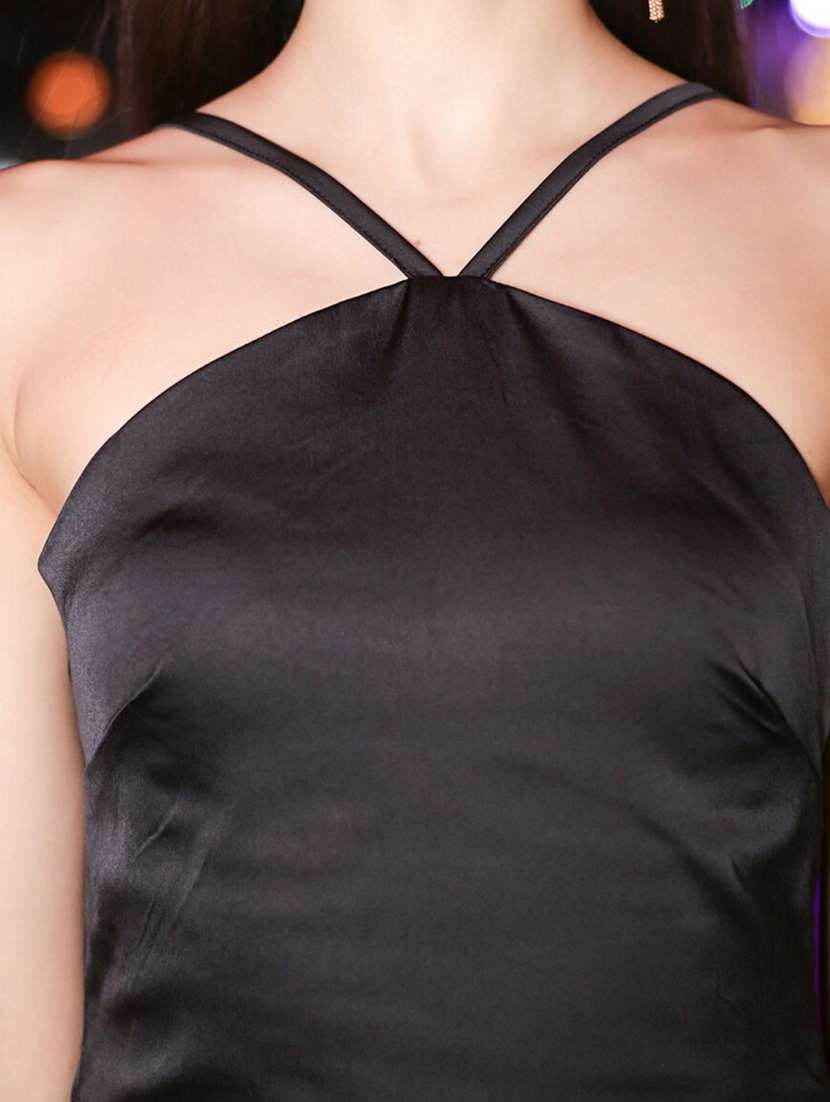 Women Solid Sleeveless A-line Dress - 22626803 -  Standard Image - 1