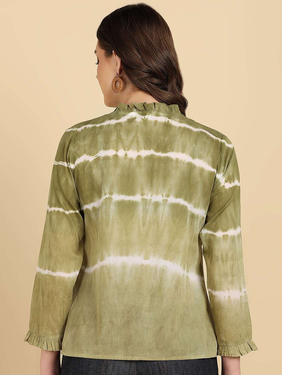 Women Tie And Dye Long Sleeves Regular Shirt - 22627259 -  Standard Image - 4