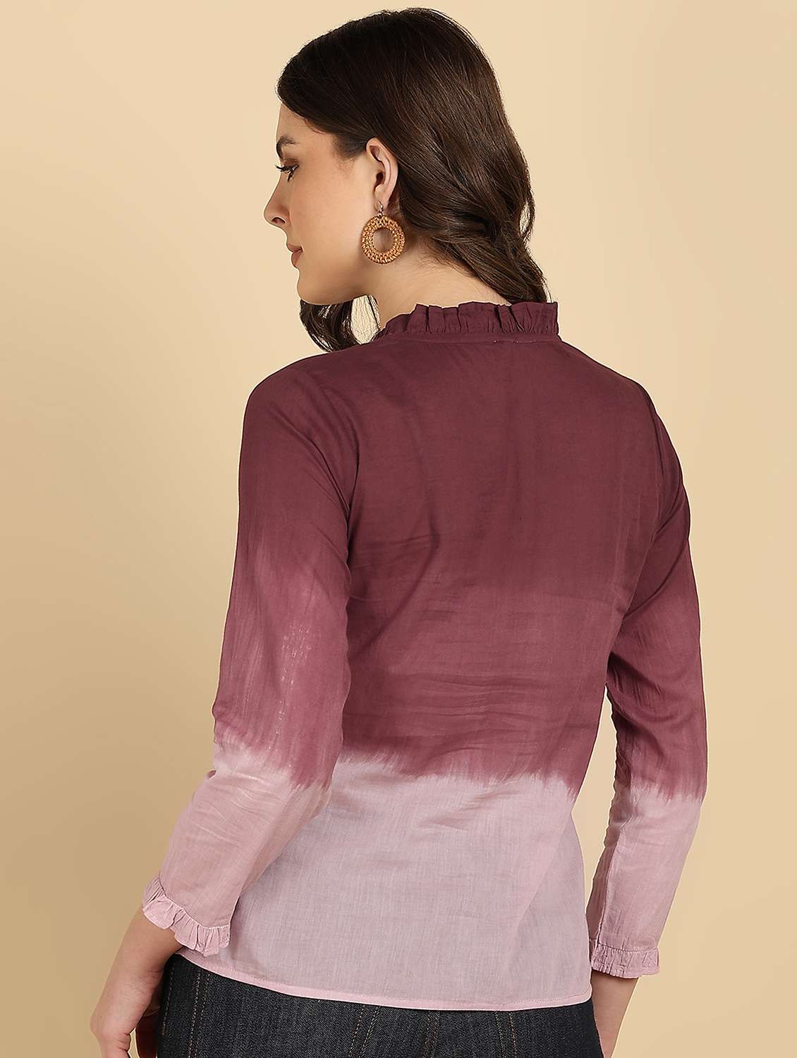 Women Tie And Dye Long Sleeves Regular Shirt - 22627260 -  Standard Image - 4