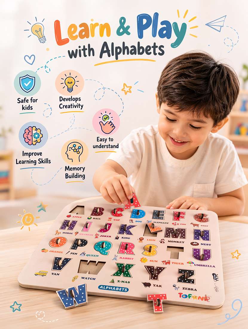 tofani multi color wooden pegged puzzle pack of 3 - 22627396 -  Standard Image - 4