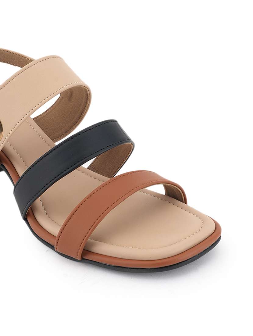Women Colourblocked Back Strap Sandal - 22627522 -  Standard Image - 1