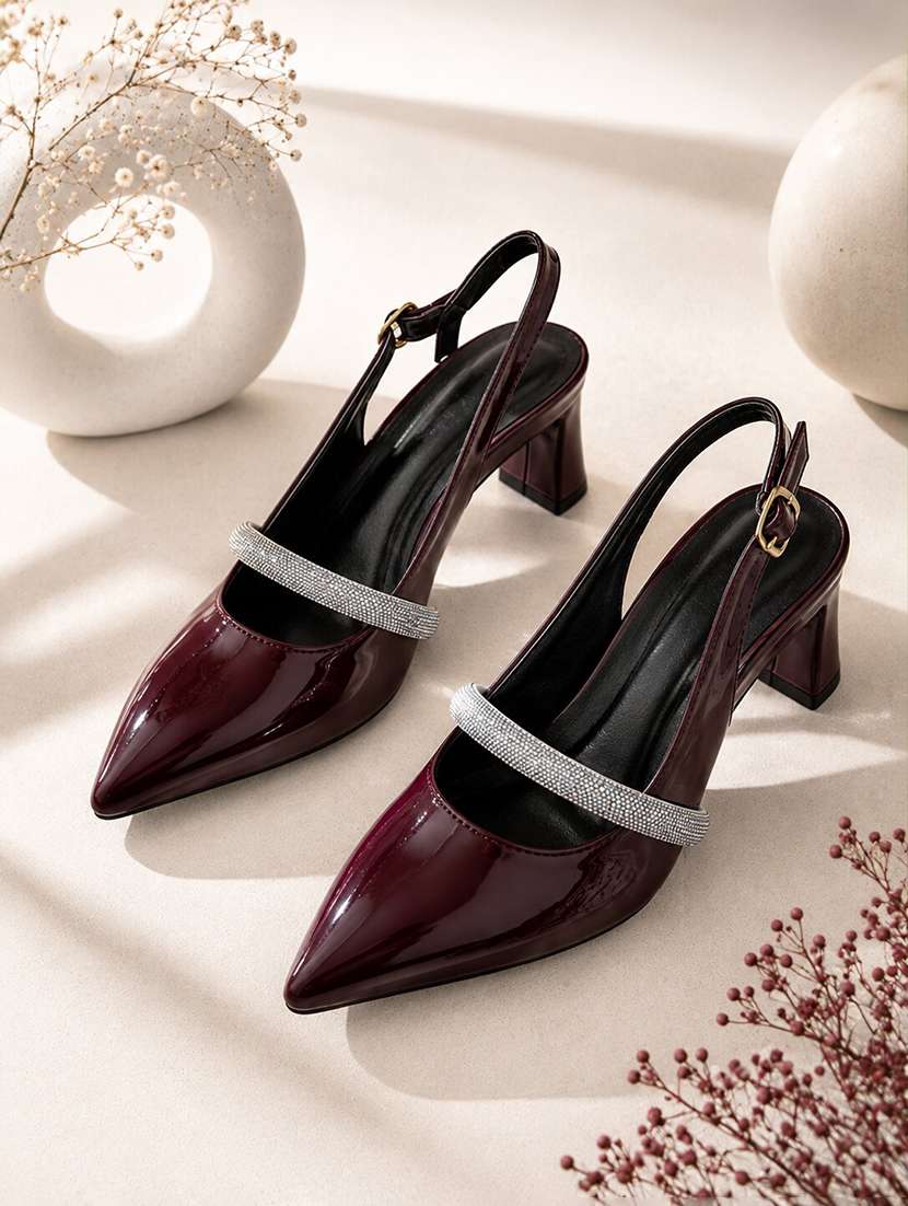 women embellished back strap sandal