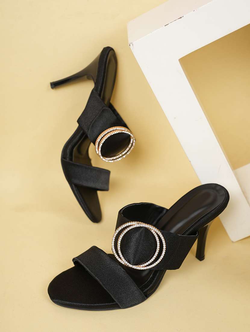 women embellished slip on sandal