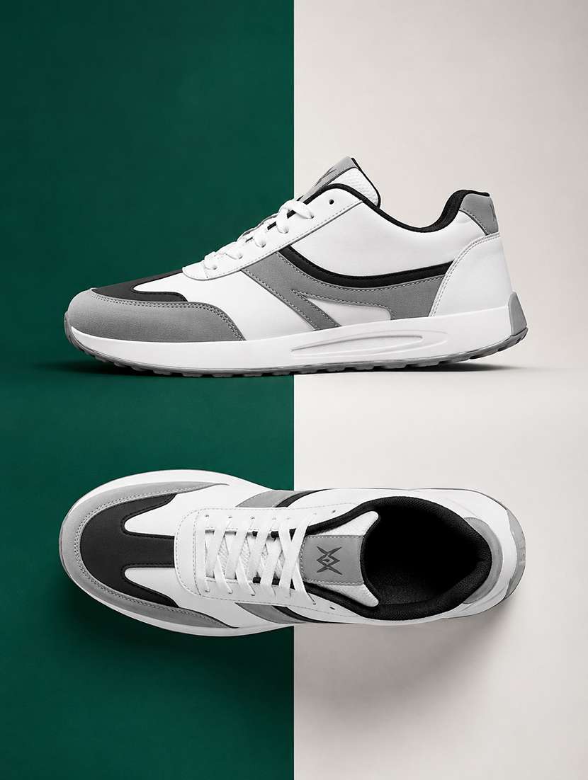 men colourblocked lace up sneaker - 22627642 -  Standard Image - 1