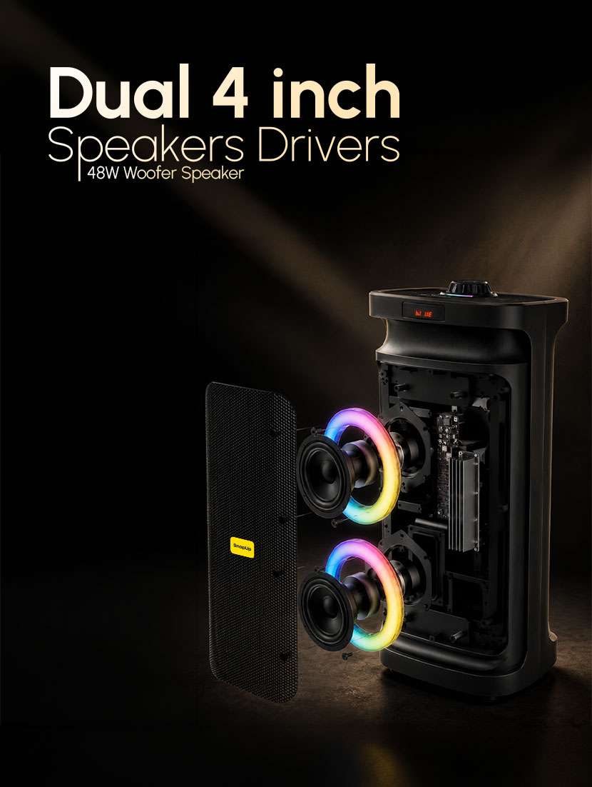snapup partysnap 470 tower speaker with high-quality sound - 22627658 -  Standard Image - 1