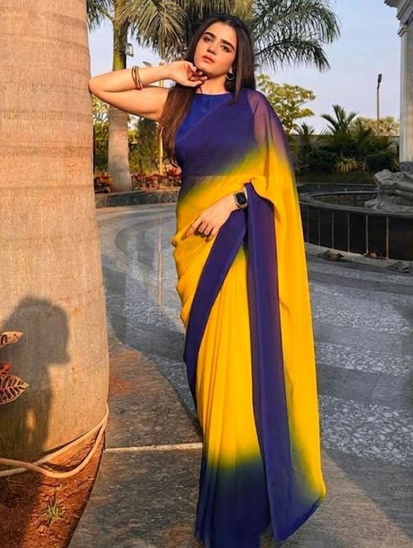 women ombre casual wear saree with blouse - 22627675 -  Standard Image - 1