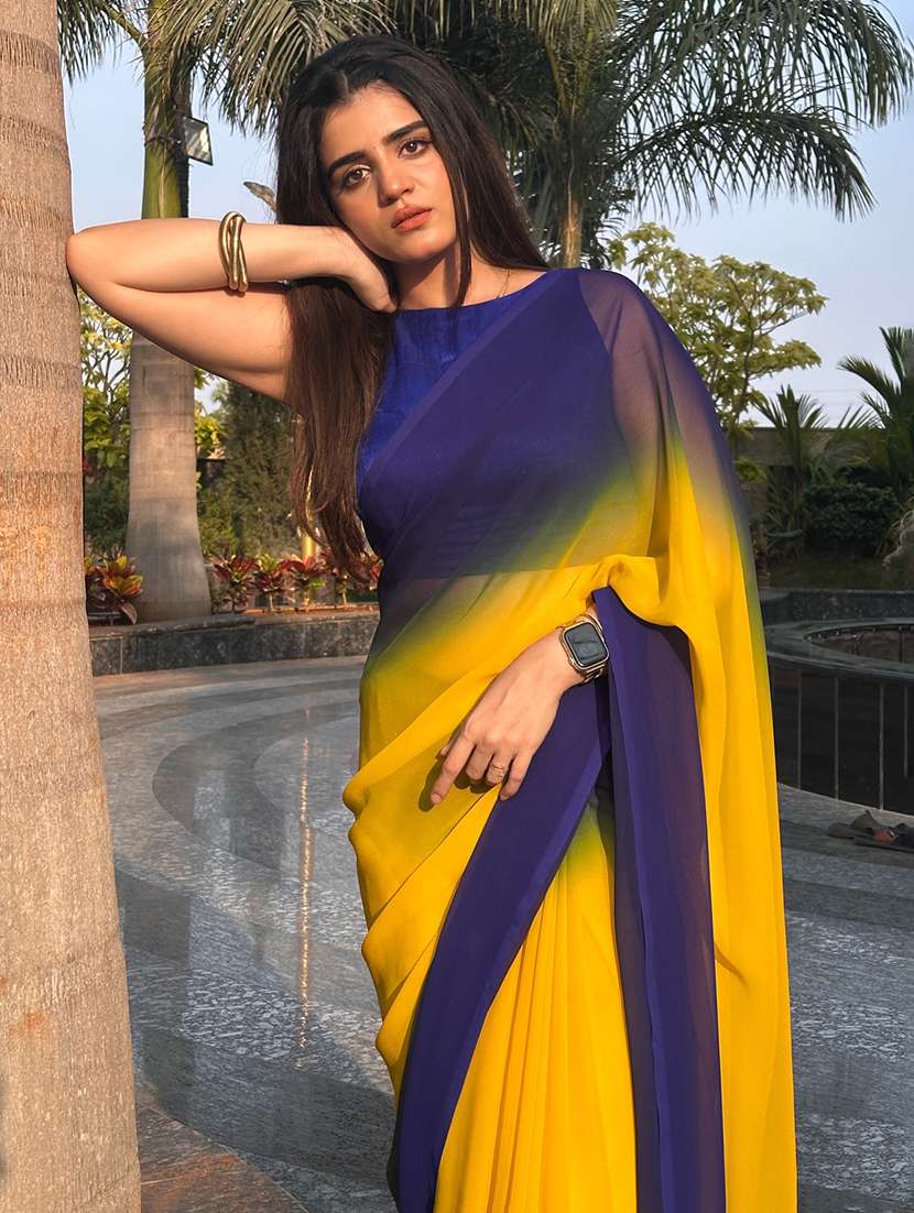 women ombre casual wear saree with blouse - 22627675 -  Standard Image - 4