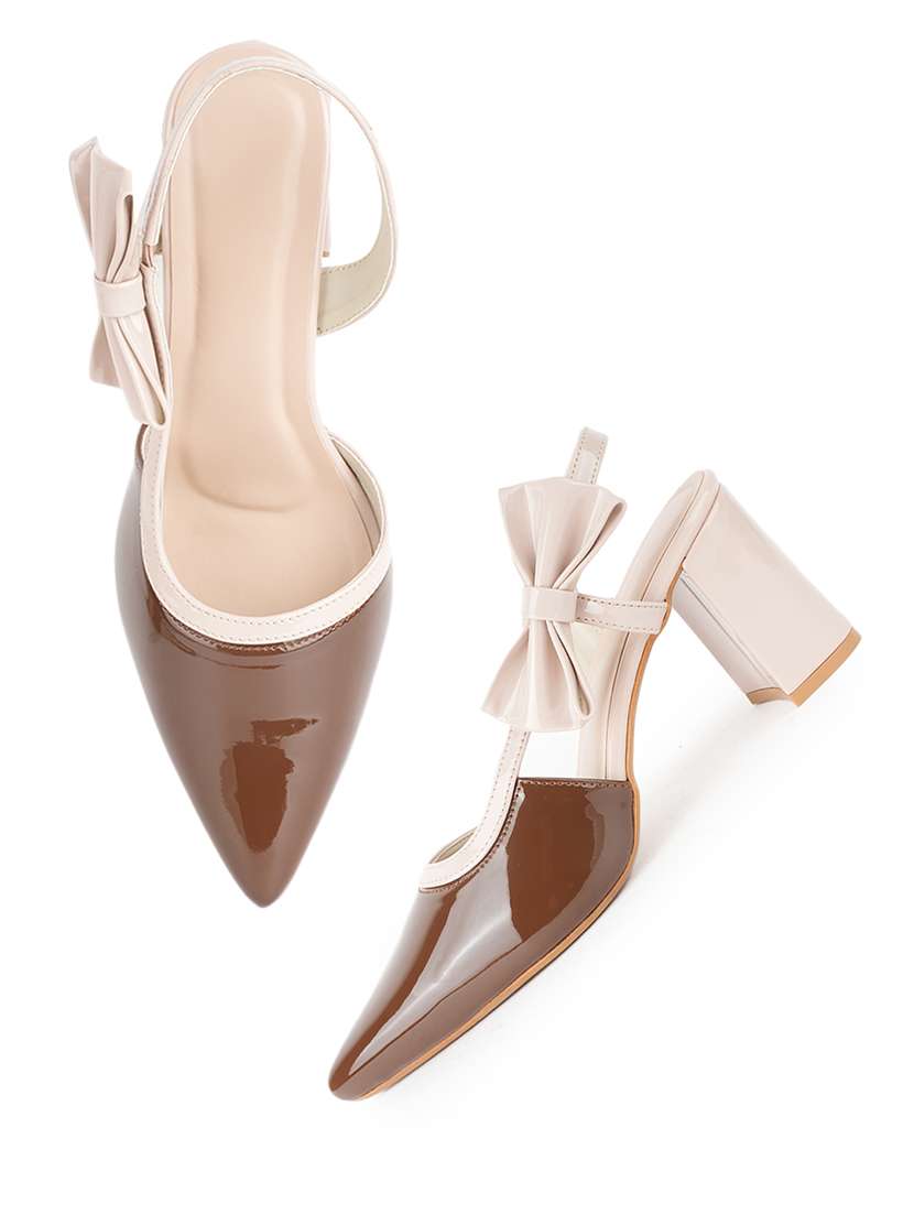 women colourblocked back strap sandal