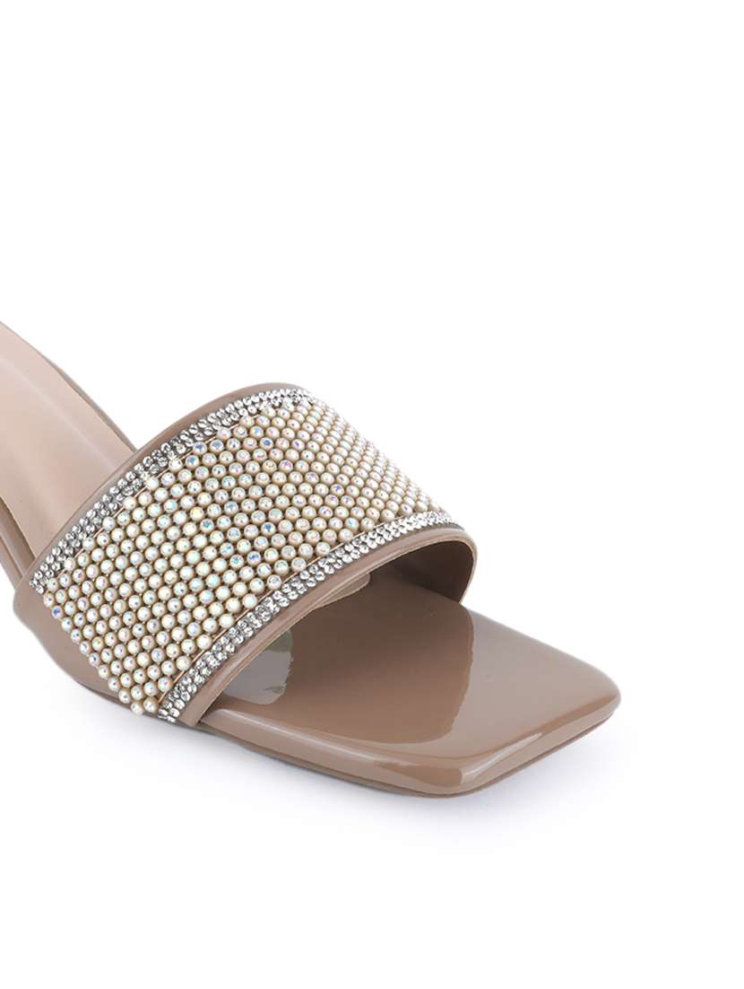 Women Embellished Slip On Sandal - 22627744 -  Standard Image - 1