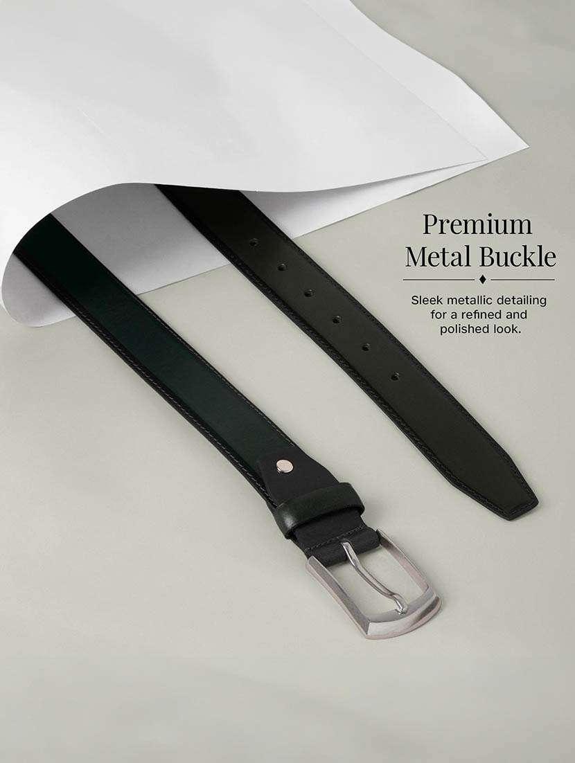 Men Genuine Leather Plain Belt With Buckle Closure - 22627792 -  Standard Image - 4