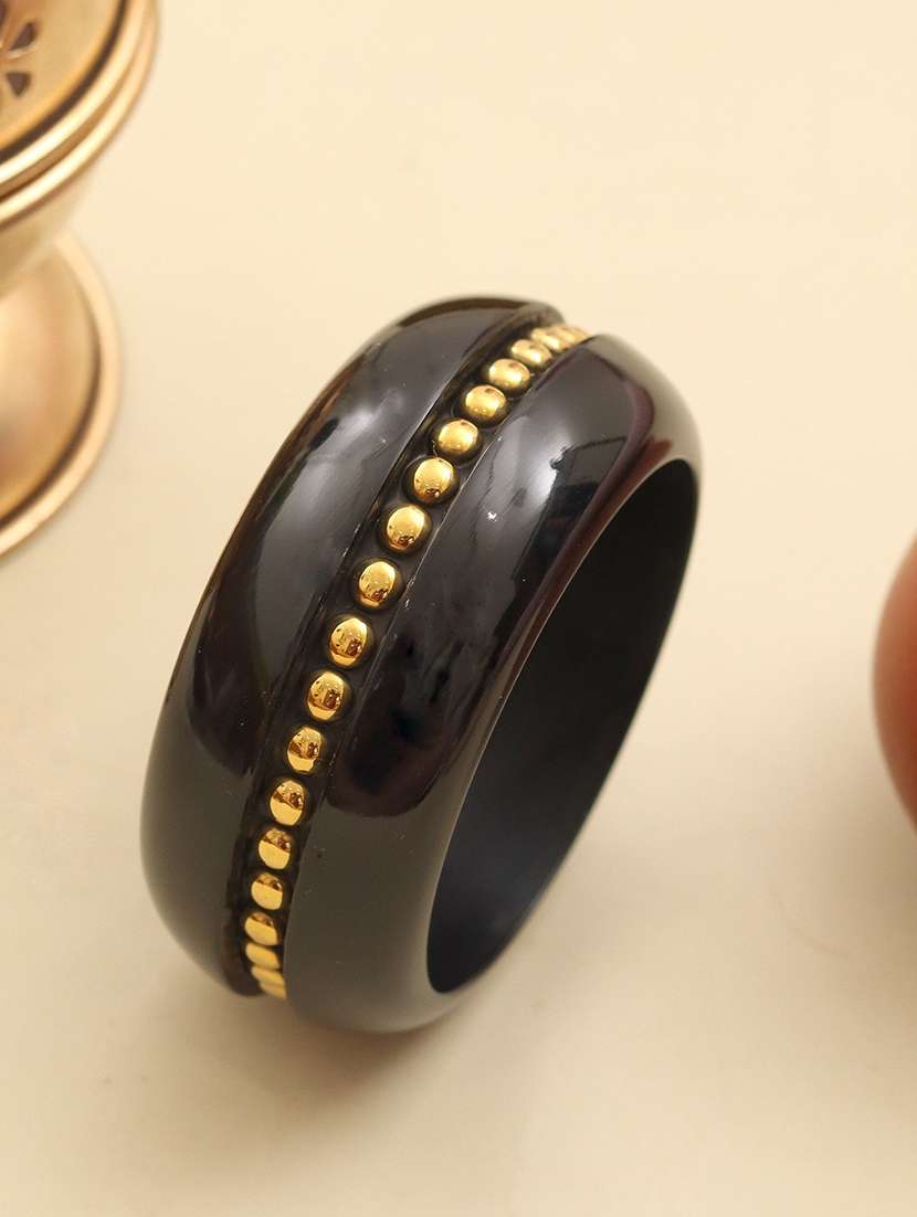 women beaded pattern wide resin bangle - 22627797 -  Standard Image - 1