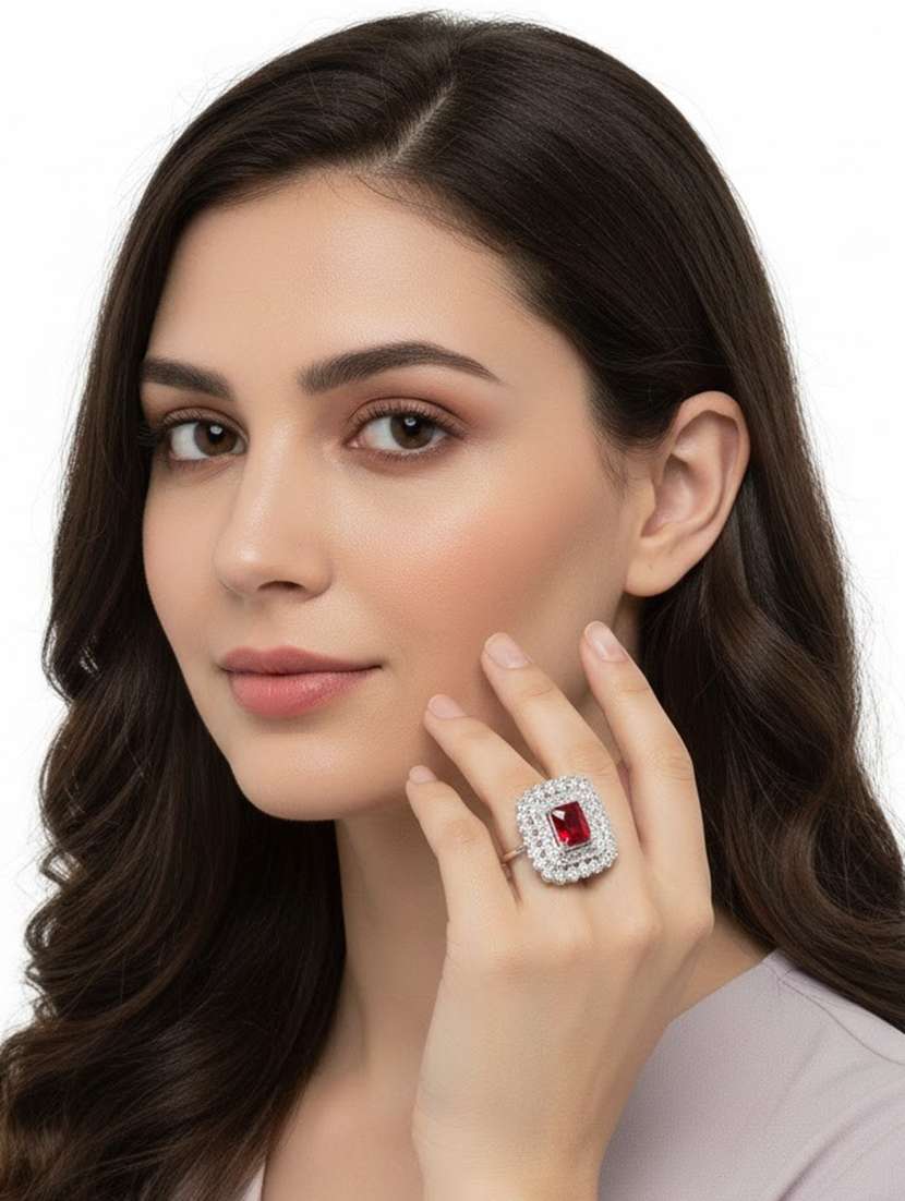 opal touch radiant rouge brass ring - 22627947 -  Standard Image - 1