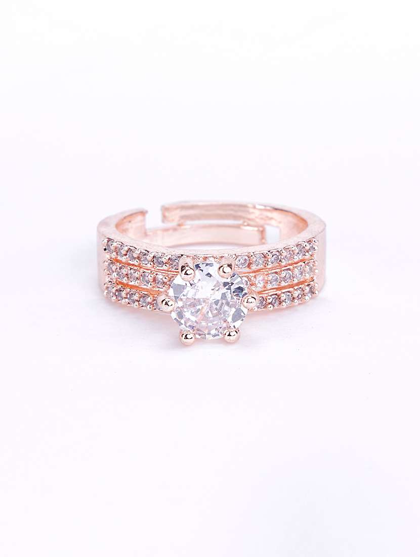 Opal Touch Rose Gold Wedding Elegance Ring - 22627969 -  Standard Image - 1