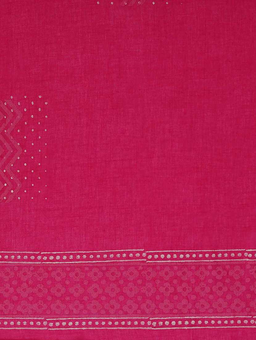 Women Solid With Work Unstitched Suit Set - 22628020 -  Standard Image - 4