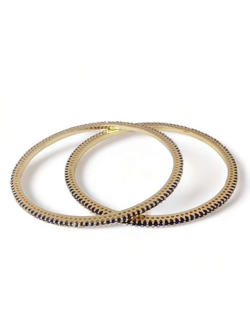 Women Pack Of 2 Gold Plated Bangles - 22628031 -  Standard Image - 1
