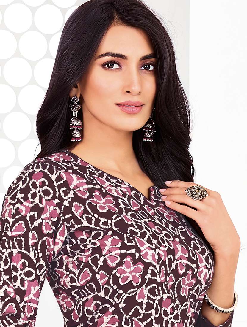 Women Printed Unstitched Suit Set - 22635331 -  Standard Image - 1