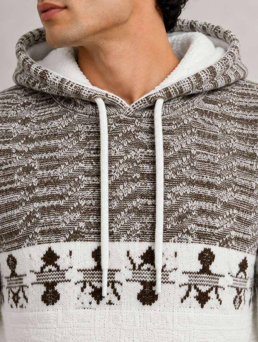 men self design long sleeve regular fit pullover - 22635336 -  Standard Image - 1