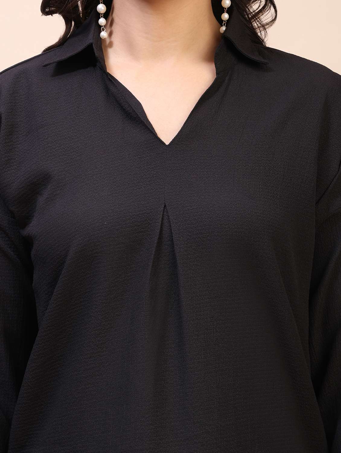 Women Solid Long Sleeves Regular Top - 22635391 -  Standard Image - 1