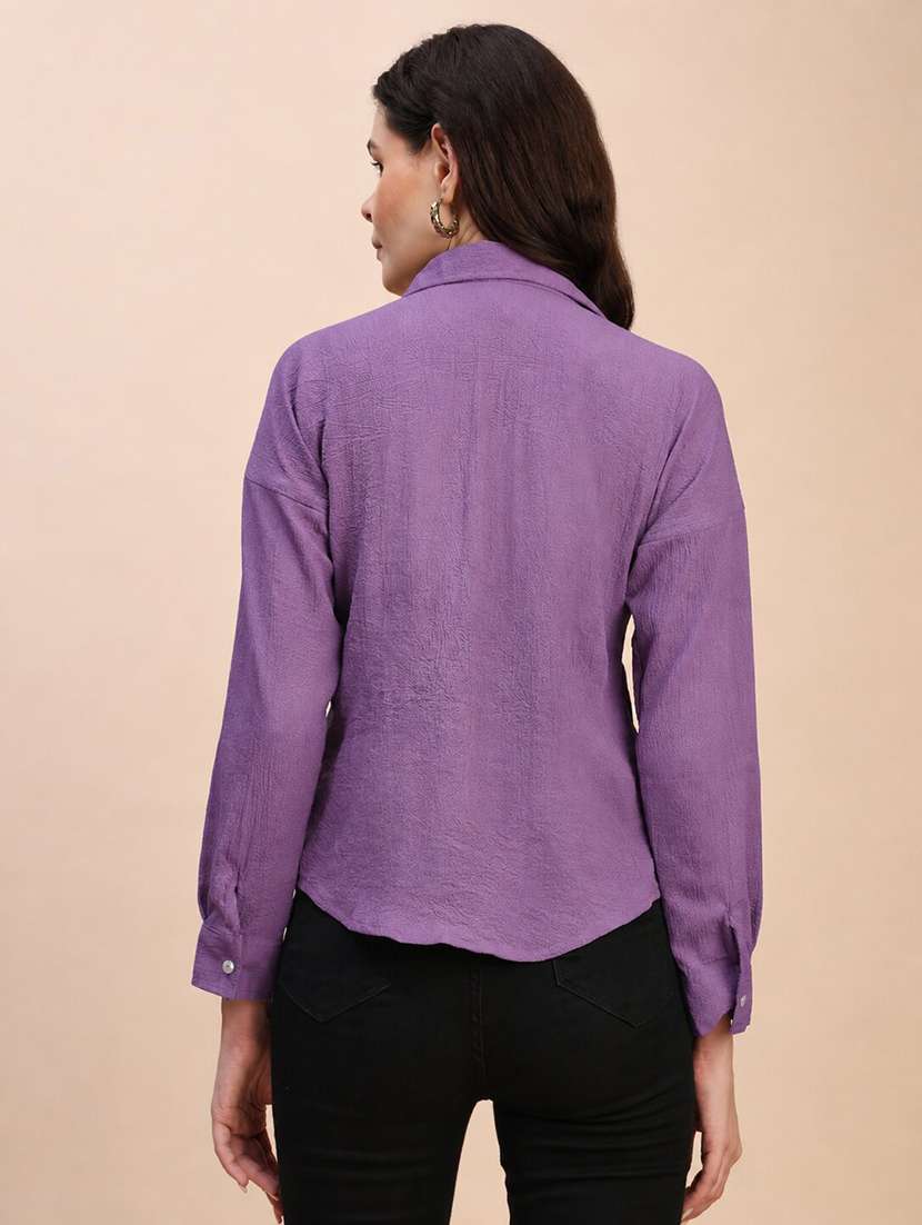 Women Solid Long Sleeves Regular Top - 22635394 -  Standard Image - 4