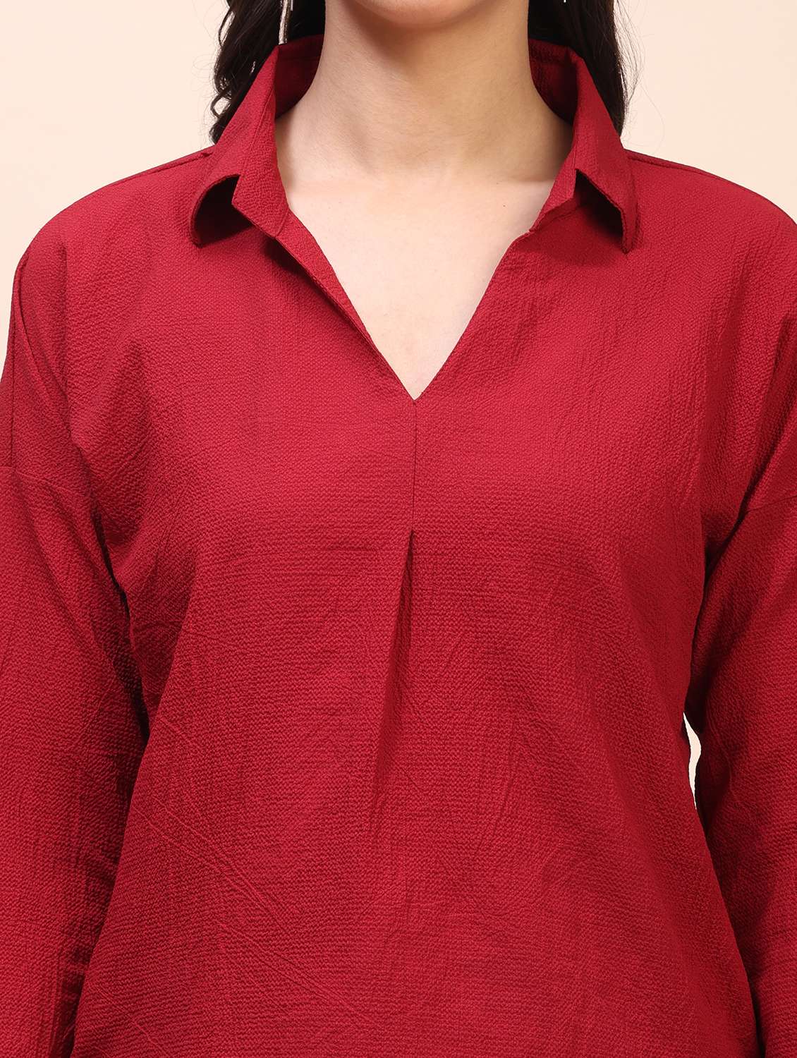 Women Solid Long Sleeves Regular Top - 22635397 -  Standard Image - 1