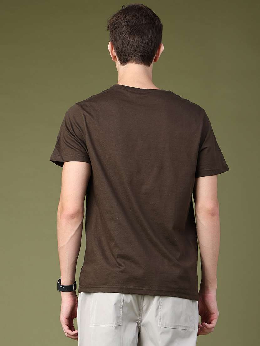 Men Printed Short Sleeve Regular Fit T-shirt - 22638143 -  Standard Image - 4