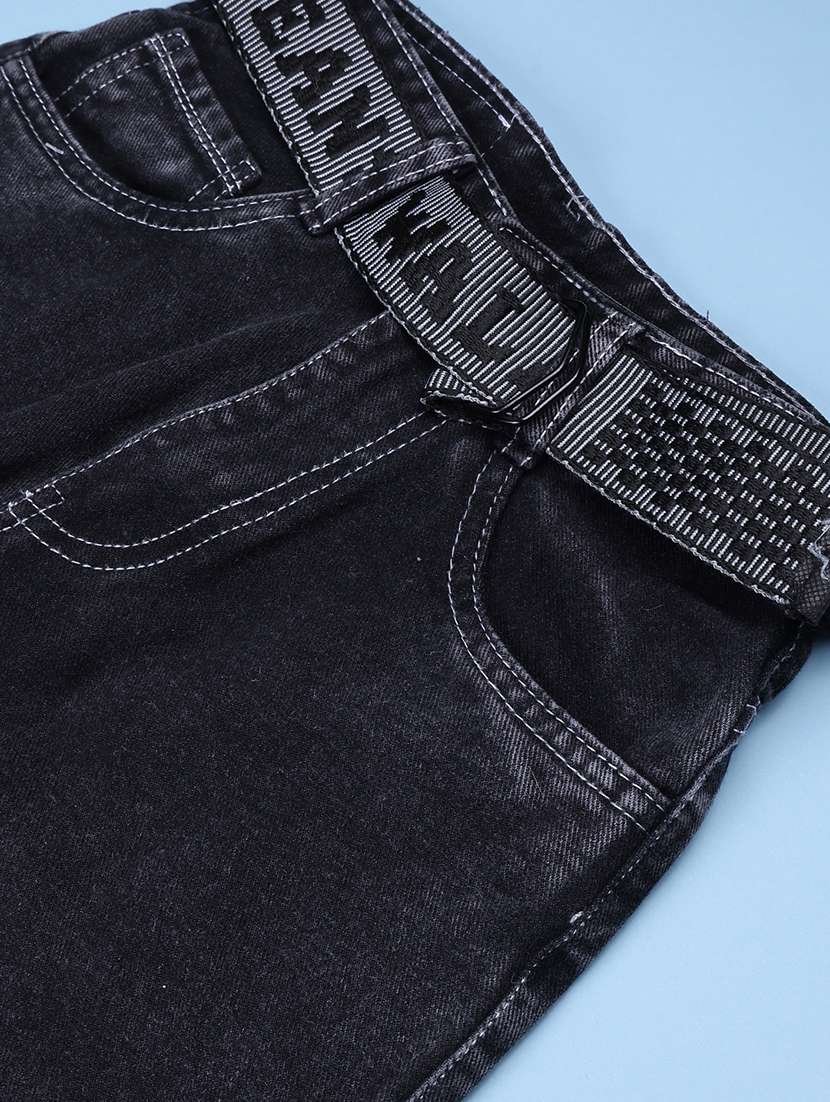 Boys Washed Mid Rise Straight Jeans - 22638602 -  Standard Image - 4