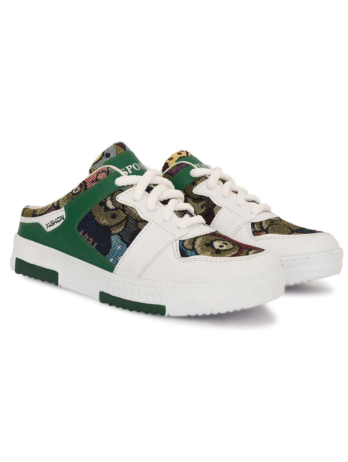 men green lace up sneaker - 22639119 -  Standard Image - 1