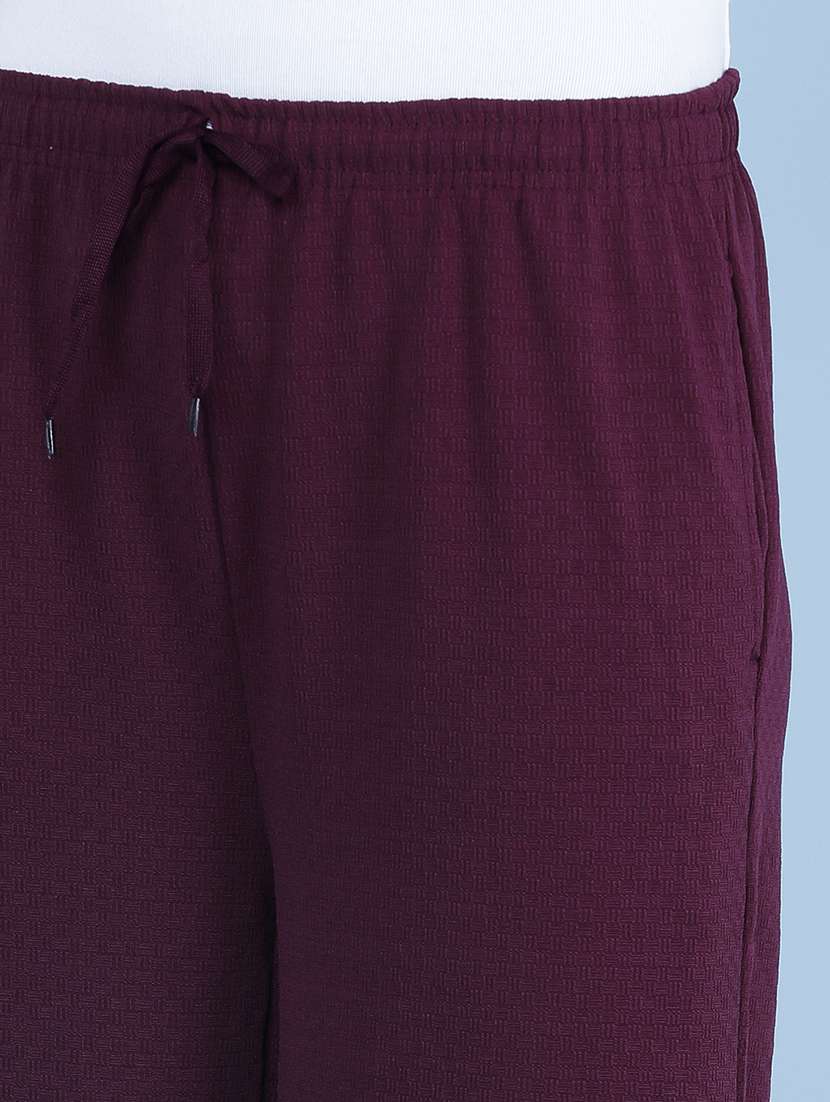 Women Textured Mid Rise Straight Trouser - 22639325 -  Standard Image - 1
