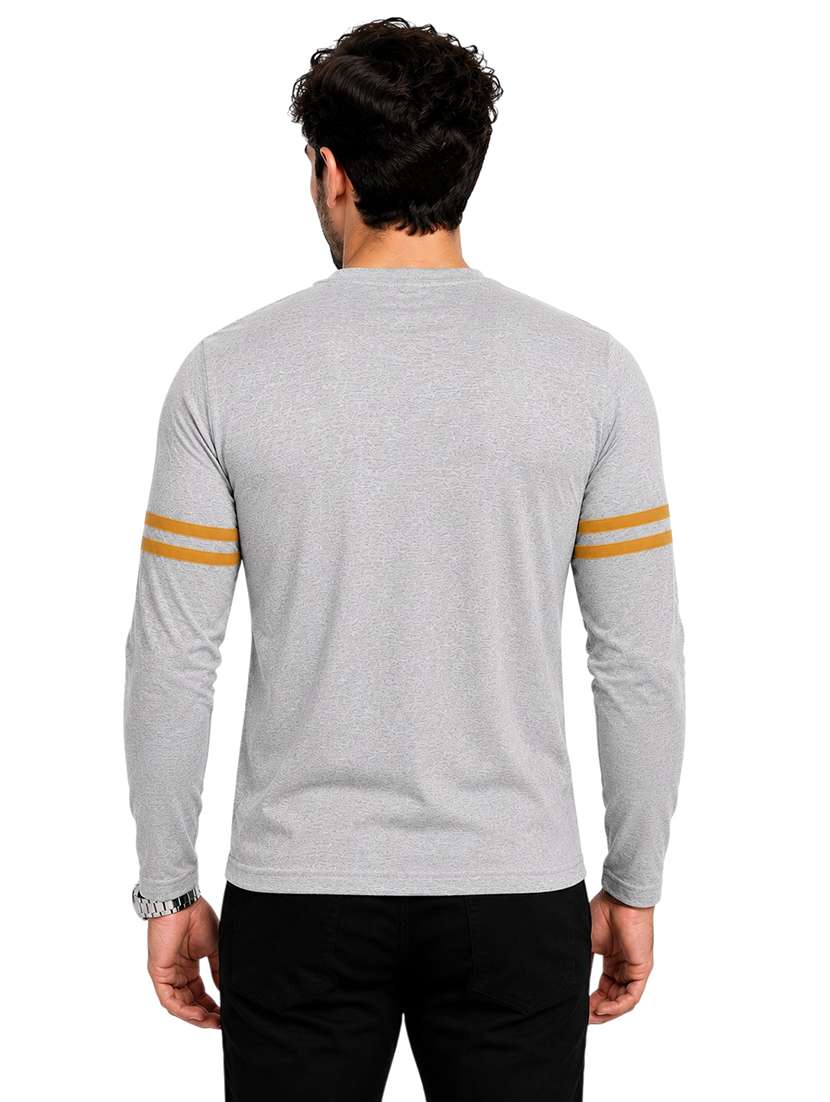Men Striped Long Sleeve Slim Fit T-shirt - 22639373 -  Standard Image - 4