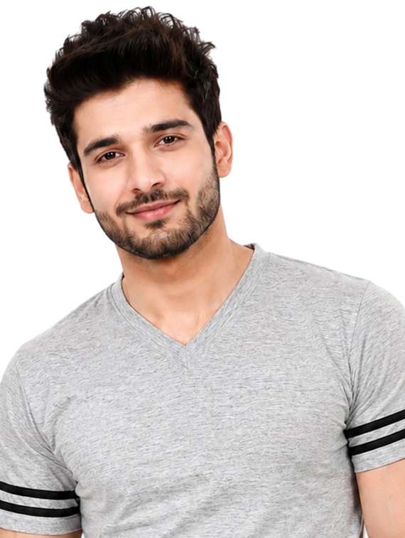 Men Striped Short Sleeve Slim Fit T-shirt - 22639393 -  Standard Image - 1