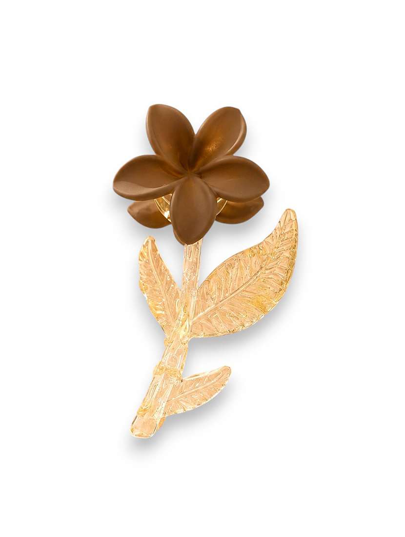 brown floral hair claw clip for women - 22639722 -  Standard Image - 1