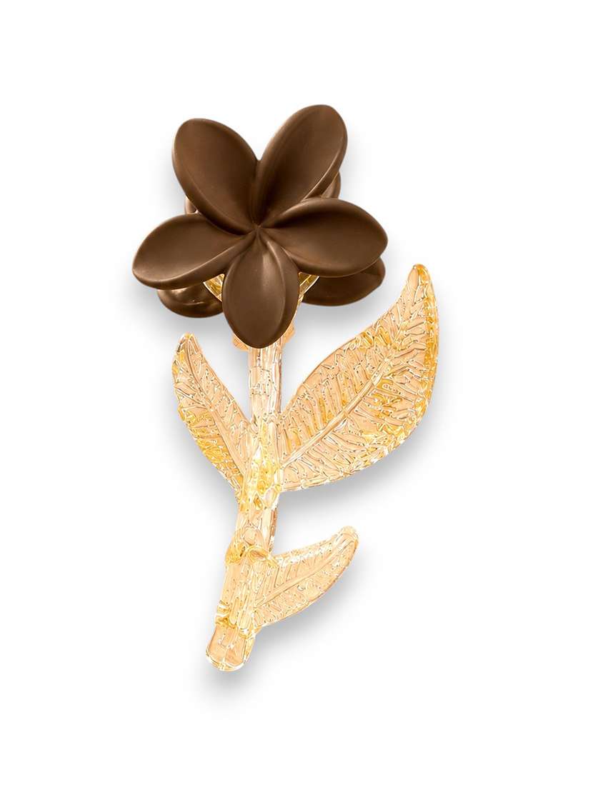 charcoal floral hair claw clip for women - 22639723 -  Standard Image - 1