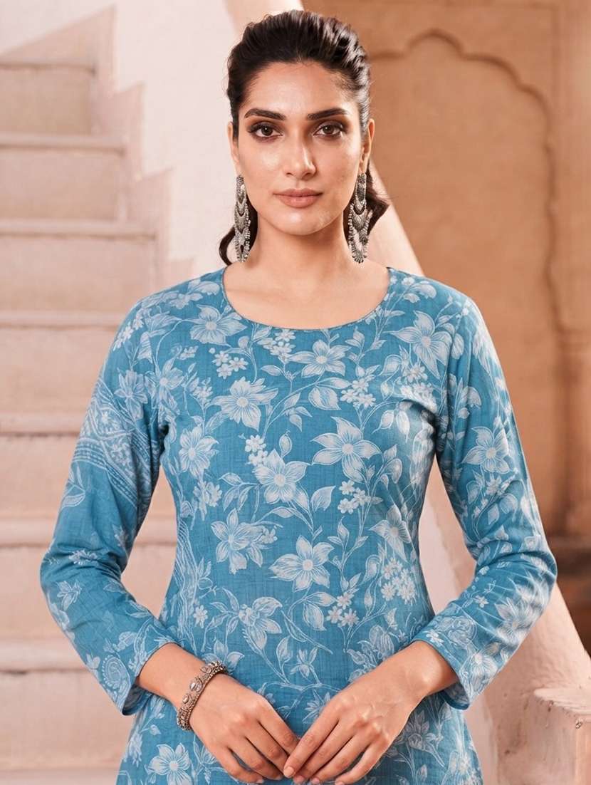 Women Printed Long Sleeves Kurta Pant Set With Dupatta - 22640319 -  Standard Image - 1