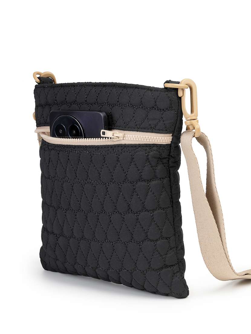 Women Textured Sling Bag With Adjustable Strap - 22642574 -  Standard Image - 1