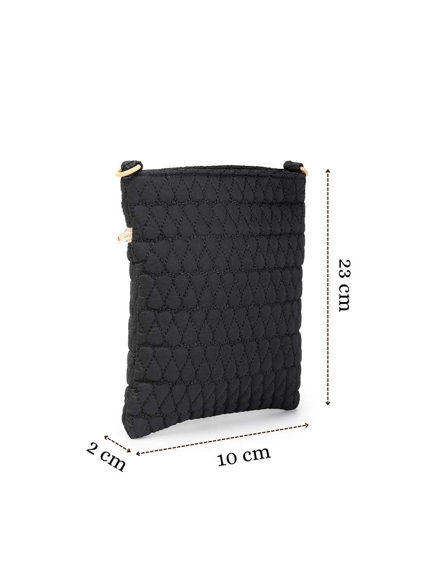 Women Textured Sling Bag With Adjustable Strap - 22642574 -  Standard Image - 4