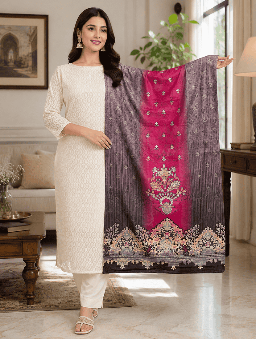 Women Printed Winter Shawl - 22642679 -  Standard Image - 1